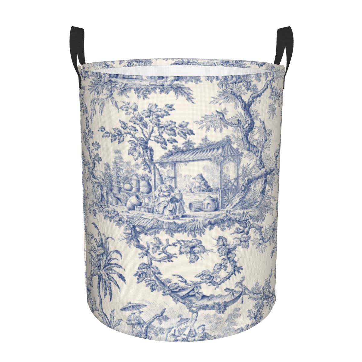 Kids Toys Basket - Custom Toile De Jouy Patterns Laundry