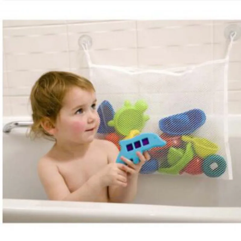 Kids Toys Basket - Baby Bathroom Mesh Bath Bag Kids