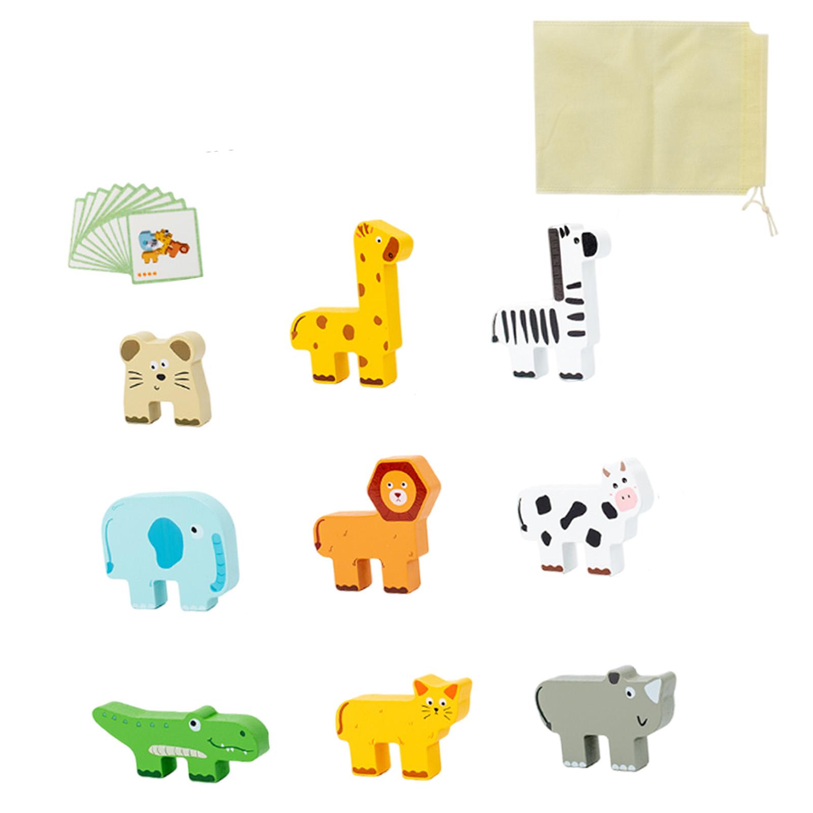 Wooden Blocks Stacking - Wooden Balance Block Stacking Toys Educational