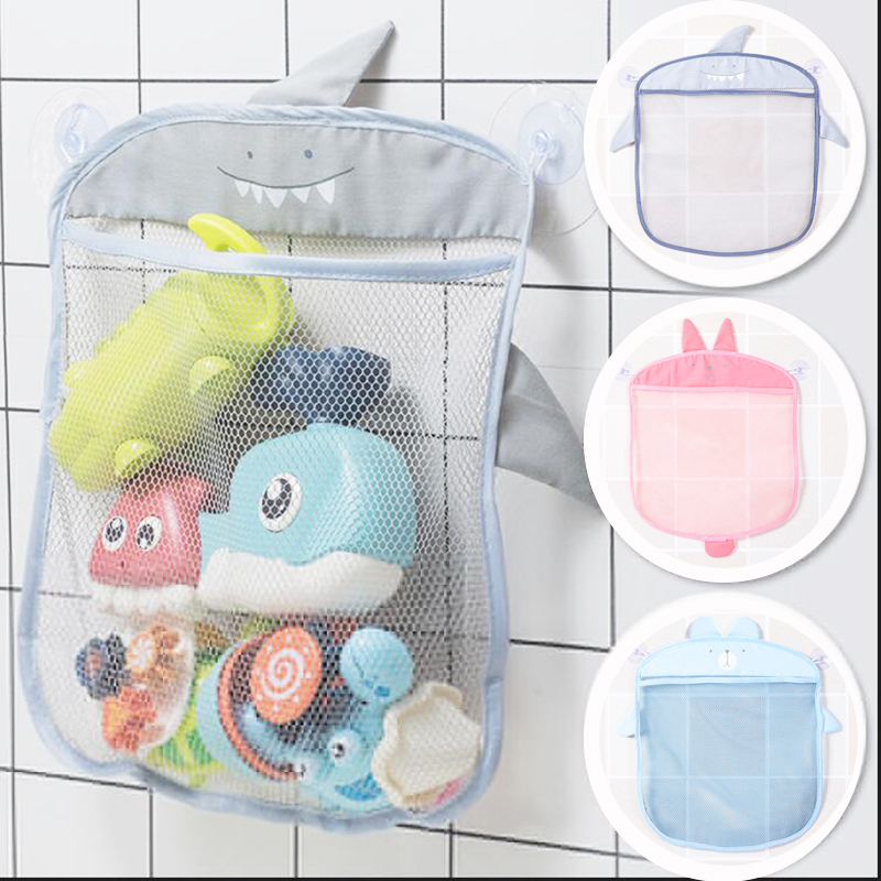 Kids Toys Basket - Baby Bathroom Mesh Bag Sucker Organizer