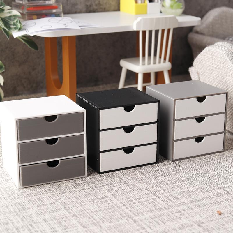 Kids Toys Drawers - Wooden Dollhouse Bookcase with Drawer 1