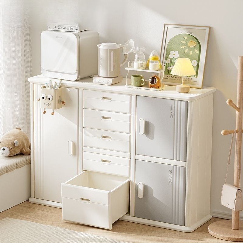 Kids Toys Drawers - Baby Feeding Tablesideboards Plastic Movable Chest