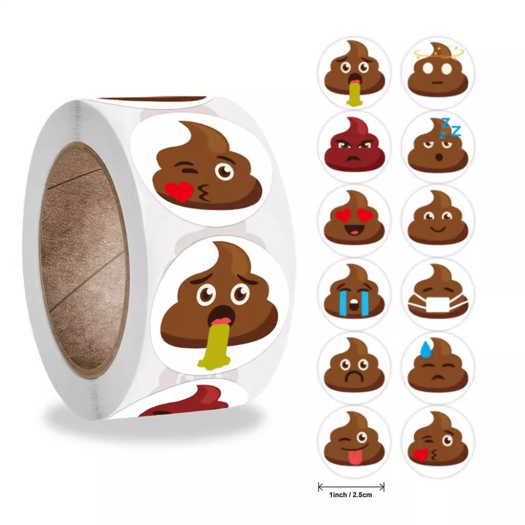 Kids Toys Laptop - 100-500pcs Funny Poop Cartoon Prank Meme