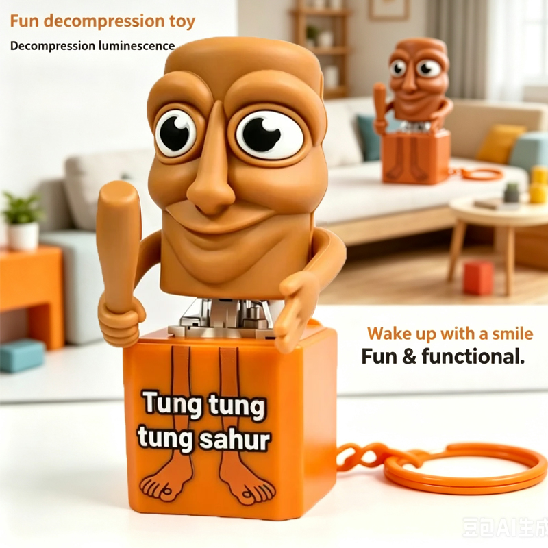 Kids Toys Usa - New Tung Tung Tung Sahur Keychain