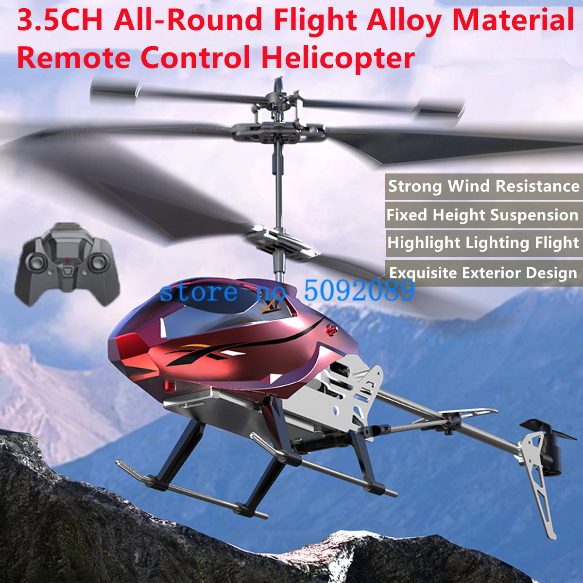 Kids Toys Under $20 - Portable Wind Resistant Alloy Remote Control