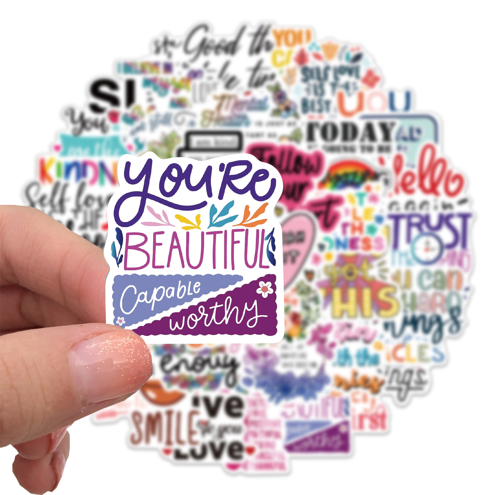 Kids Toys Quotes - 10/52PCS Inspirational Stickers Motivational Phrases Life