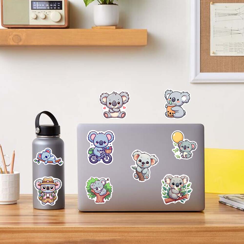 Cartoon Koala Animal Stickers  - Kids Toys Laptop 评论和价格
