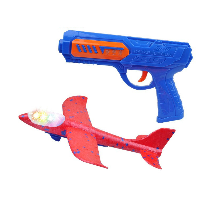 Kids 24 or 34 cm Foam Plane La - Catapult Launcher Toy 评论和价格