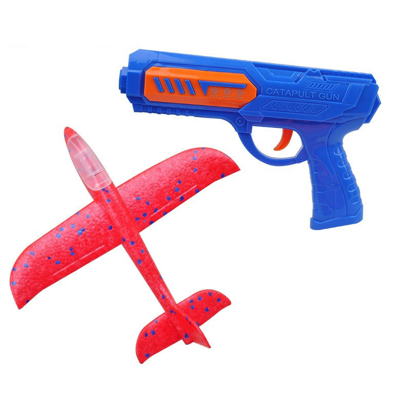 Kids 24 or 34 cm Foam Plane La - Catapult Launcher Toy 评论和价格