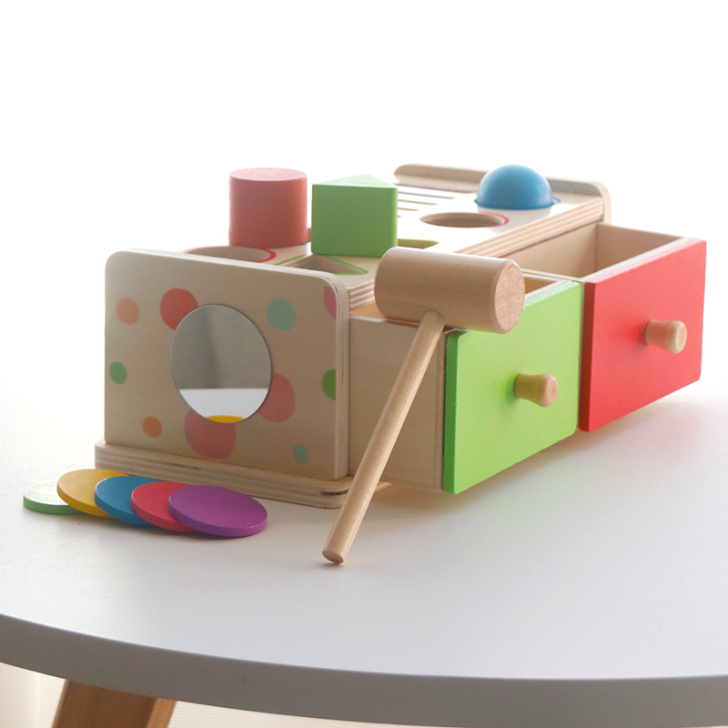 Montessori Wooden Sorting Stac - Kids Toys Drawers 评论和价格
