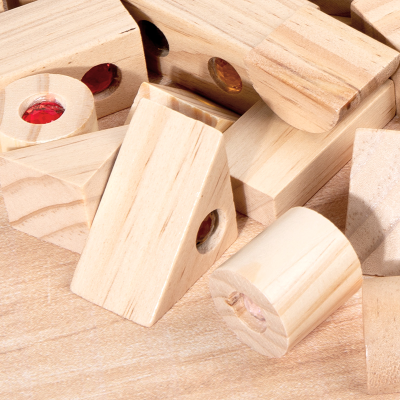 DIY Blocks Sparkling Acrylic T - Wooden Blocks Stacking 评论和价格