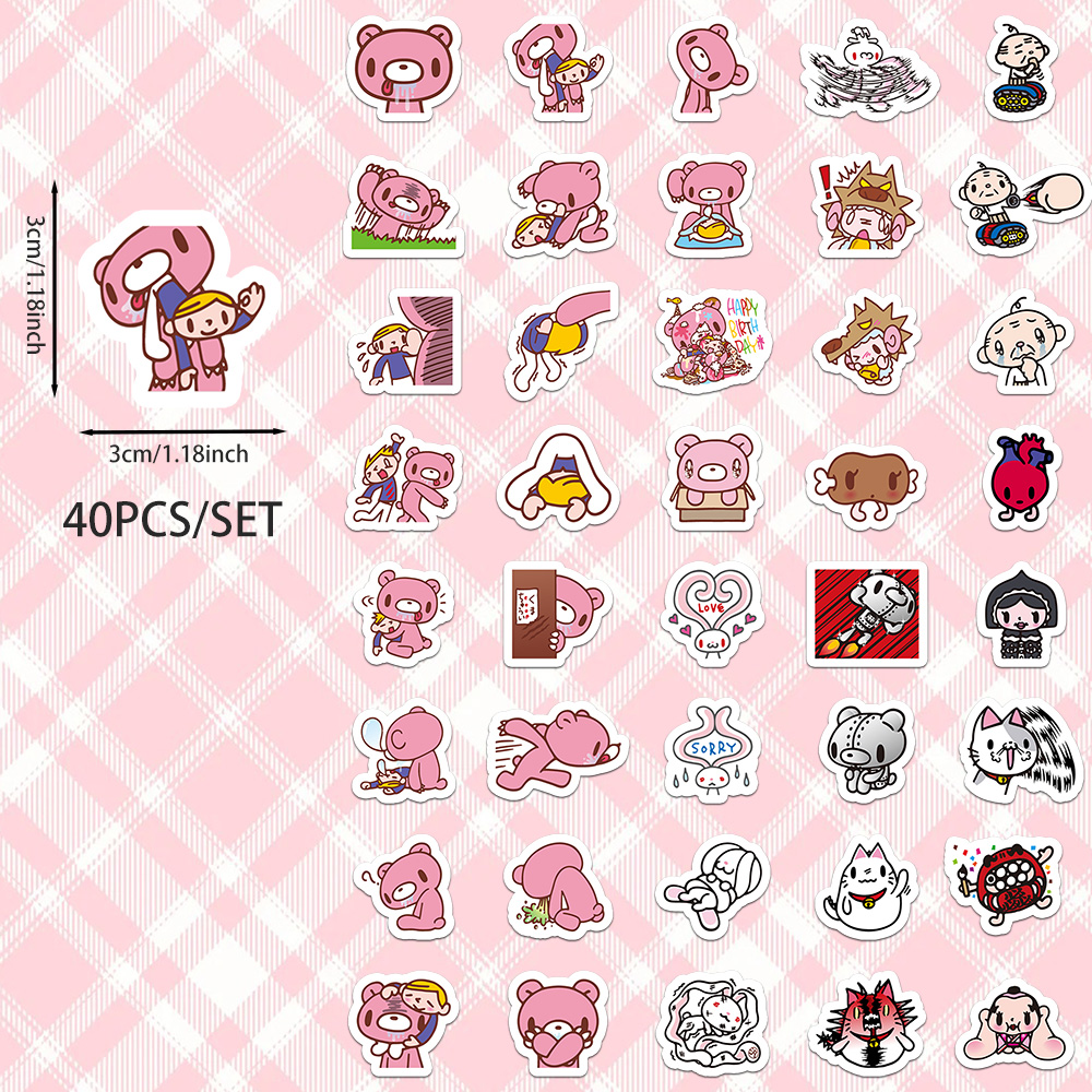 40pcs Cartoon Gloomy Bear & CH - Kids Toys Laptop 评论和价格