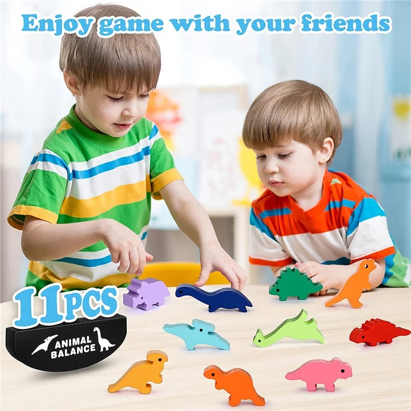 Wooden Balance Blocks Toys For - Wooden Blocks Stacking 评论和价格