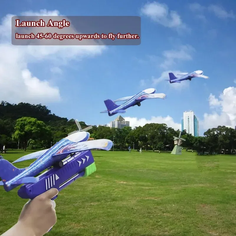 Kids 24/34cm Foam Plane Toy Gu - Catapult Launcher Toy 评论和价格