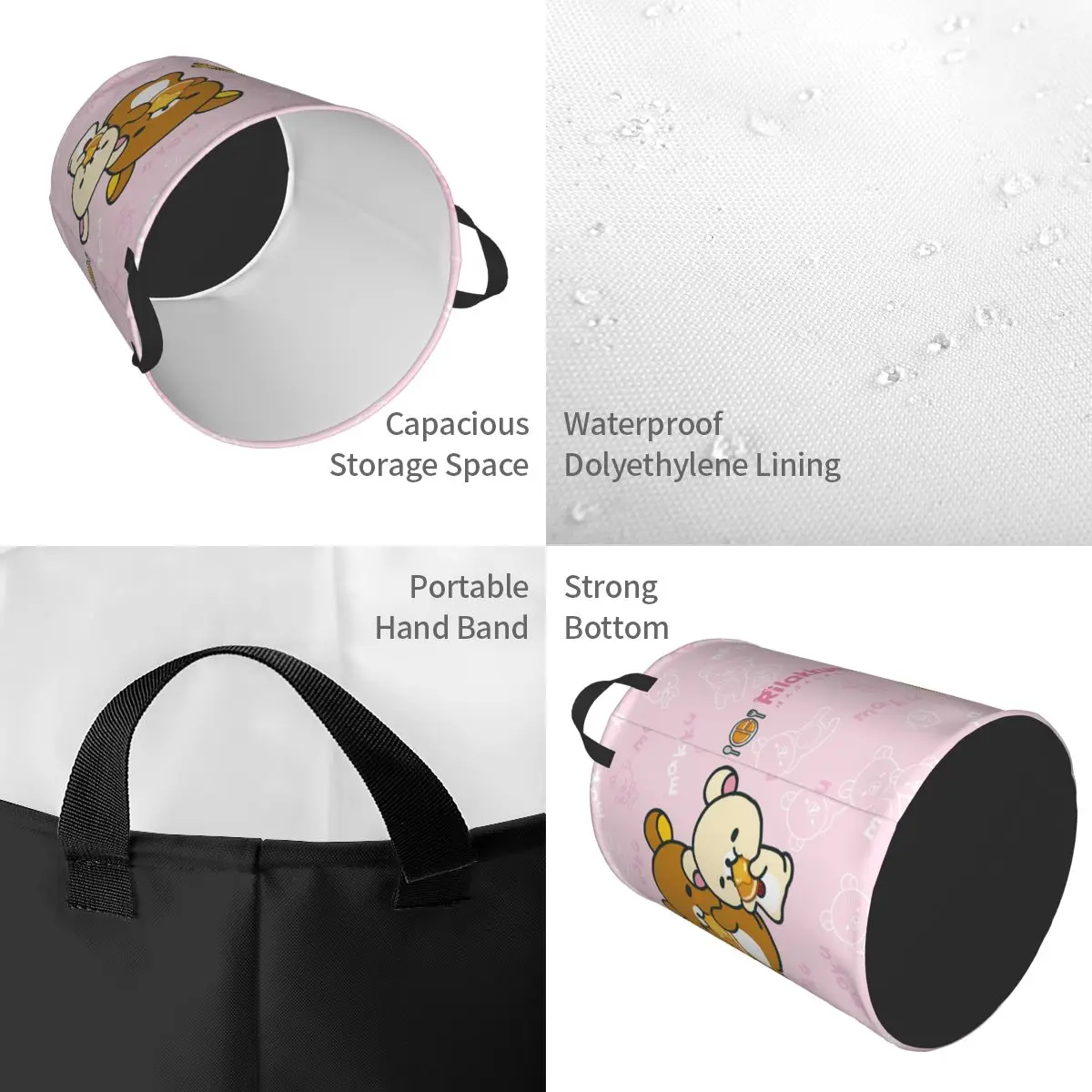 Kawaii Cartoon Rilakkuma Bear  - Kids Toys Basket 评论和价格