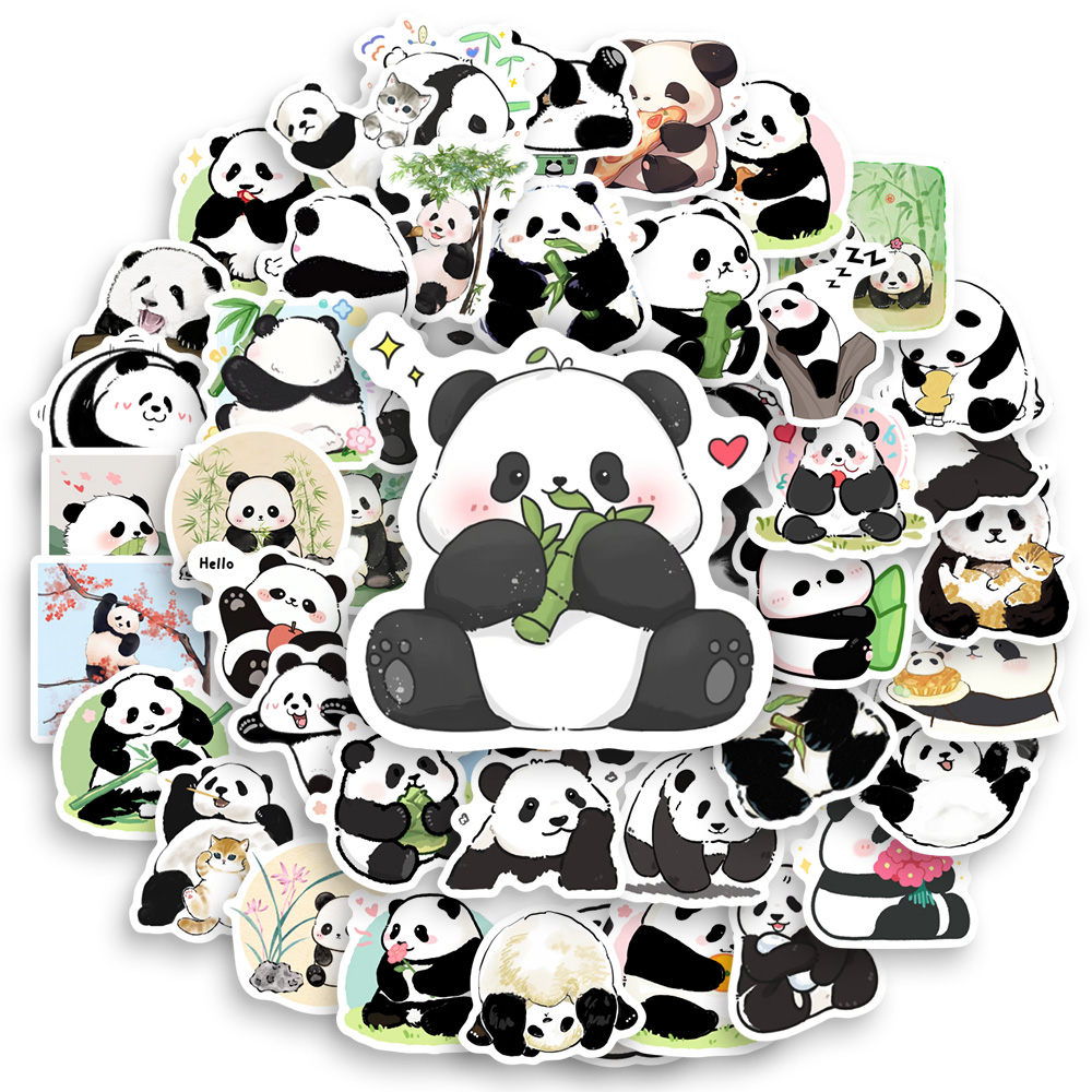 Cute Cartoon Panda Stickers Wa - Kids Toys Laptop 评论和价格