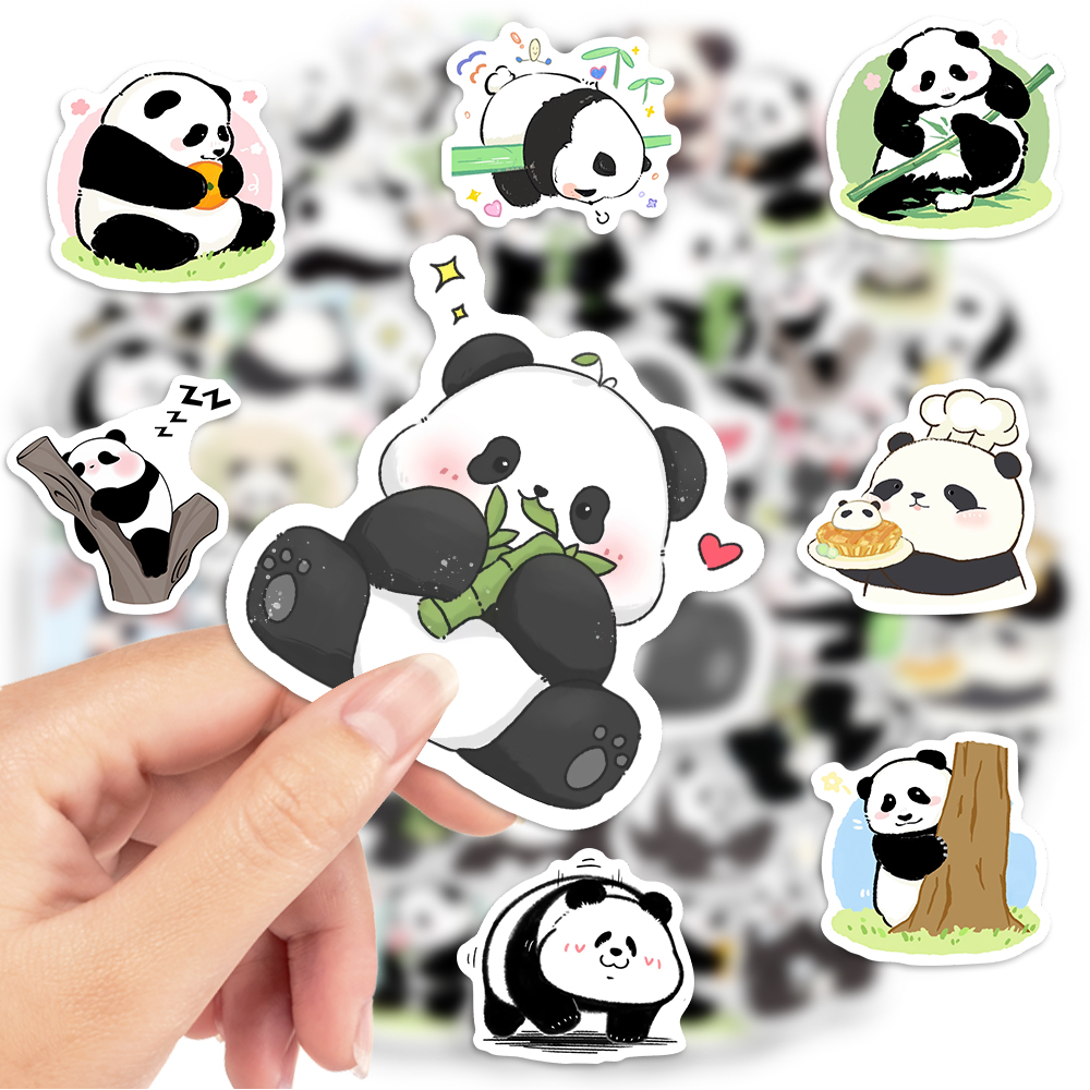 Cute Cartoon Panda Stickers Wa - Kids Toys Laptop 评论和价格