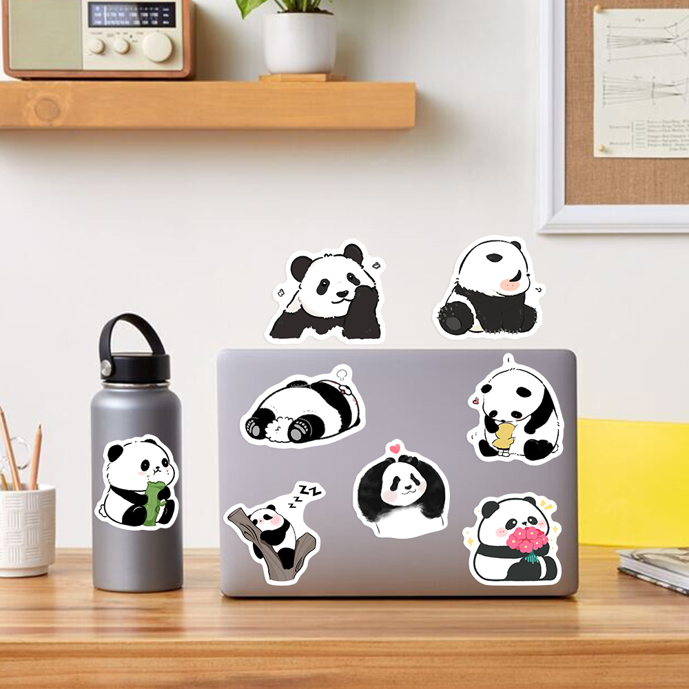 Cute Cartoon Panda Stickers Wa - Kids Toys Laptop 评论和价格