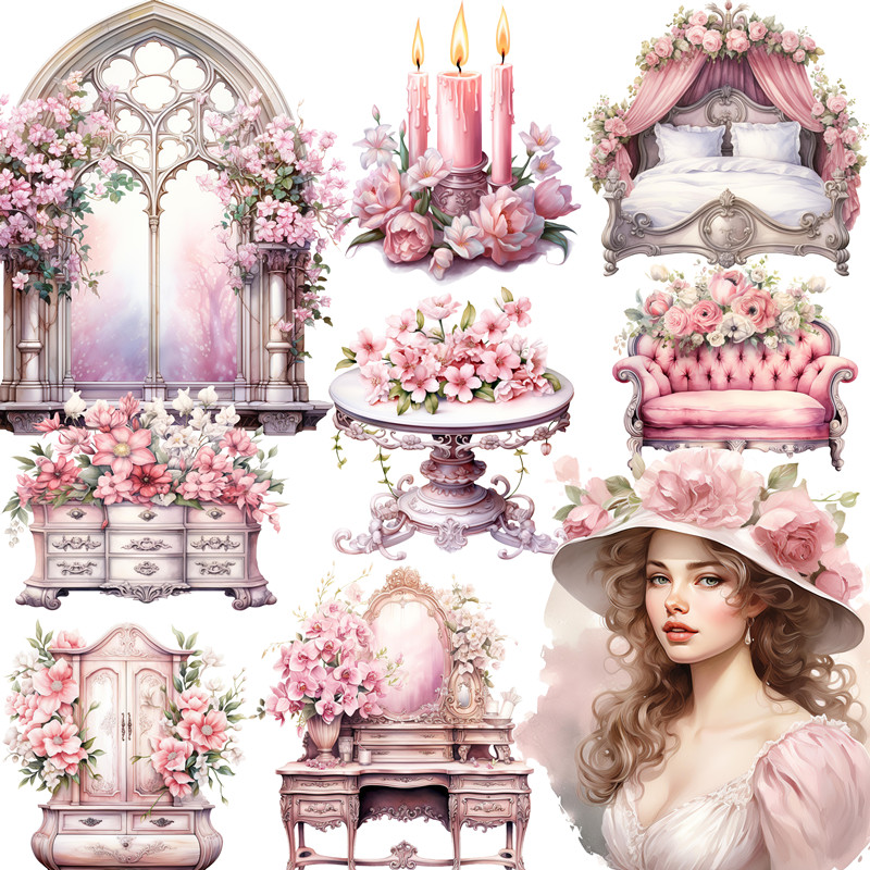 Pink Victoria Stickers Crafts  - Kids Toys Victoria 评论和价格