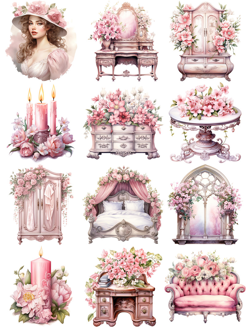 Pink Victoria Stickers Crafts  - Kids Toys Victoria 评论和价格
