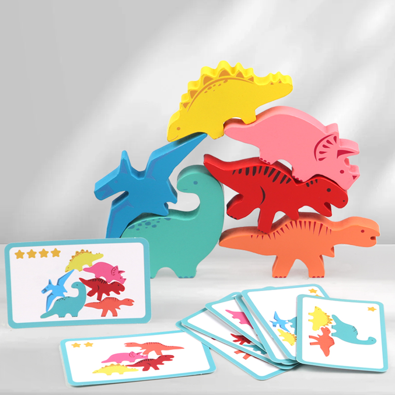 Wooden Balance Blocks Toys For - Wooden Blocks Stacking 评论和价格