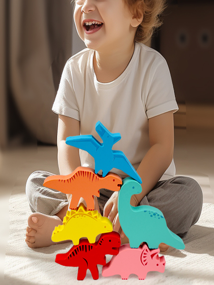 Wooden Balance Blocks Toys For - Wooden Blocks Stacking 评论和价格
