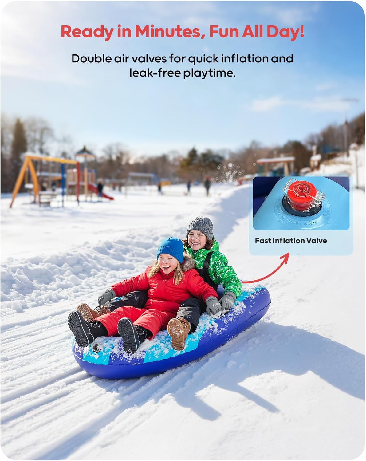QPAU Inflatable PVC Snow Sled  - Kids Toys Kids Toys 评论和价格