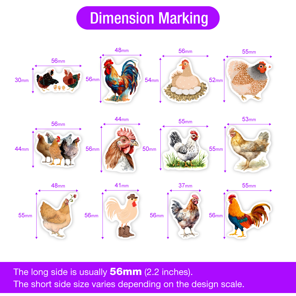 Cute Cartoon Chicken Stickers  - Kids Toys Laptop 评论和价格