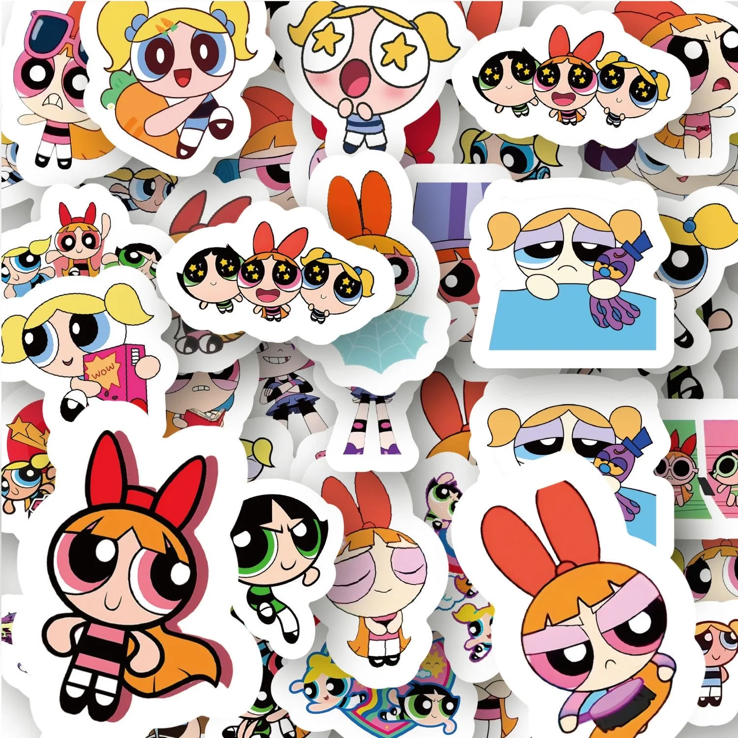 100pcs Powerpuff Girls Sticker - Kids Toys Bag 评论和价格