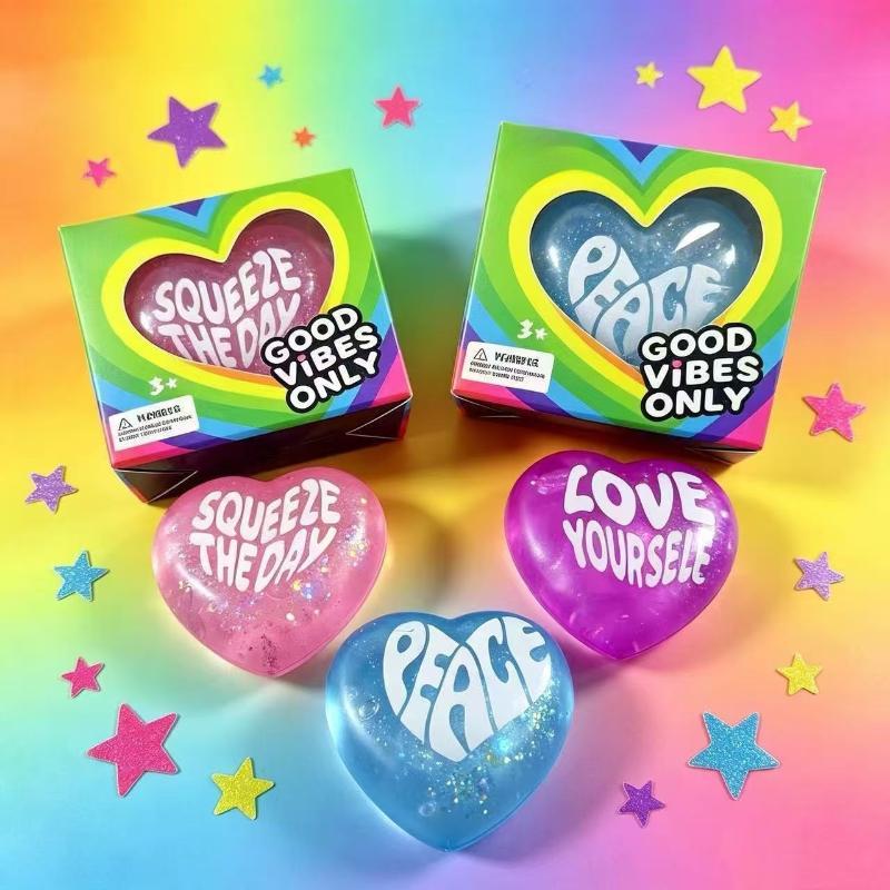 Glitter Heart Shaped Squeeze T - Kids Toys Quotes 评论和价格