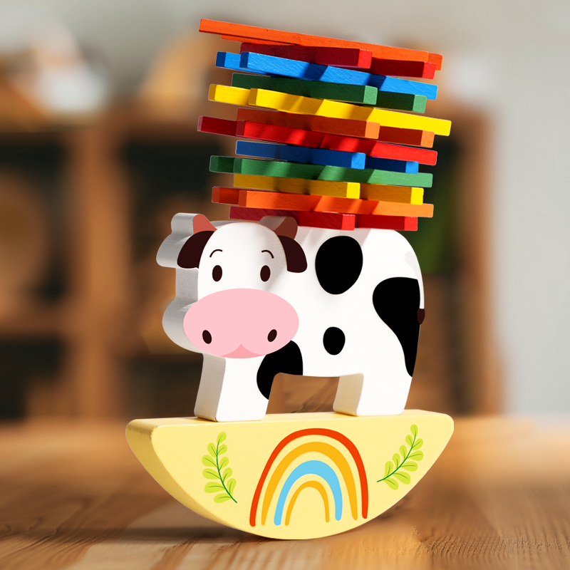 Wooden Animal Stacking Block G - Wooden Blocks Stacking 评论和价格