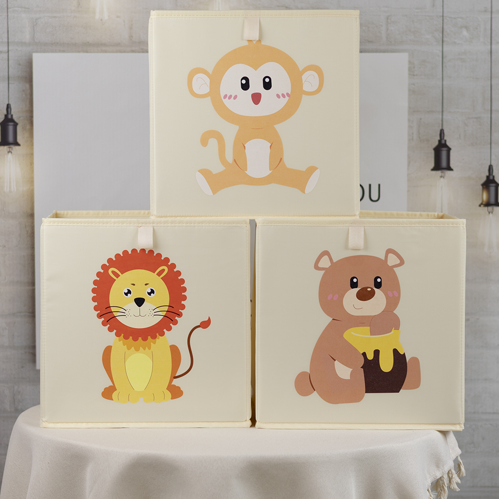 Cartoon Foldable Storage Box C - Kids Toys Basket 评论和价格