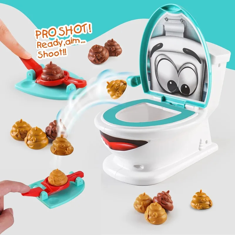 Poop Game Toilet Toy with 12 P - Kids Toys Under $20 评论和价格