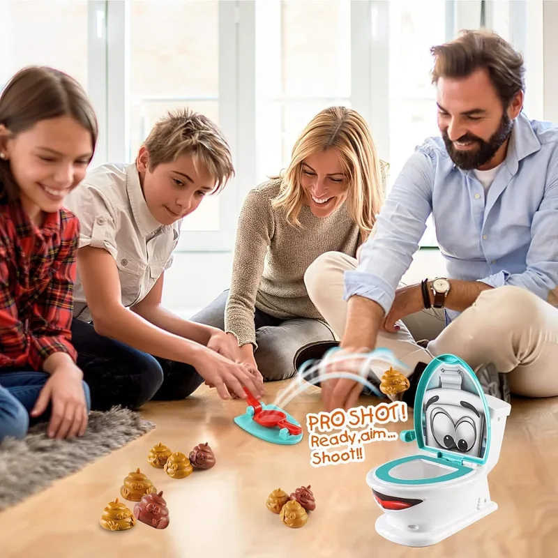 Poop Game Toilet Toy with 12 P - Kids Toys Under $20 评论和价格