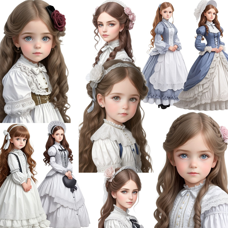 Victoria Little Girl Stickers  - Kids Toys Victoria 评论和价格