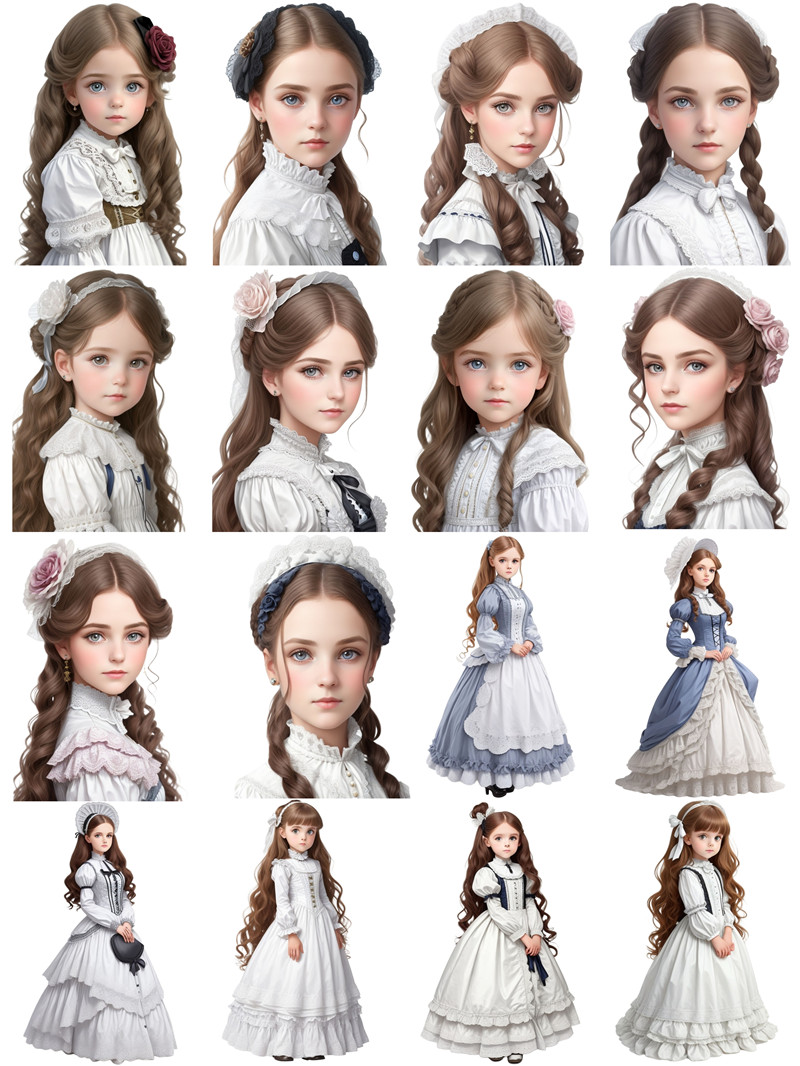 Victoria Little Girl Stickers  - Kids Toys Victoria 评论和价格
