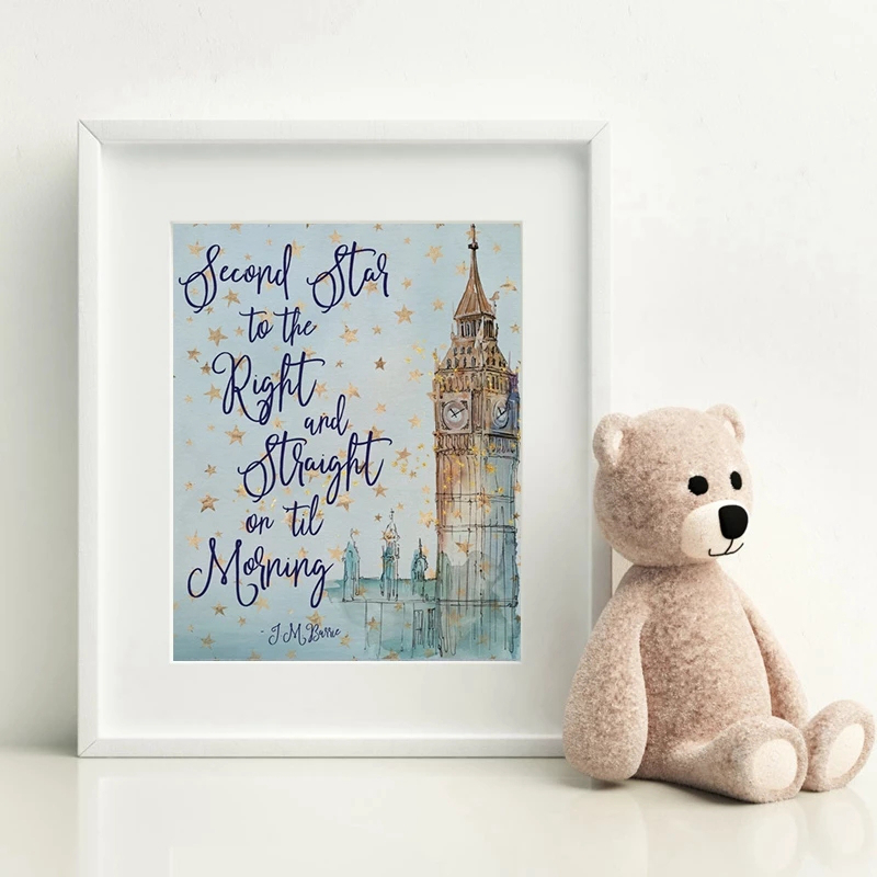 J.M. Barrie Quote Peter Pan Po - Kids Toys Quotes 评论和价格
