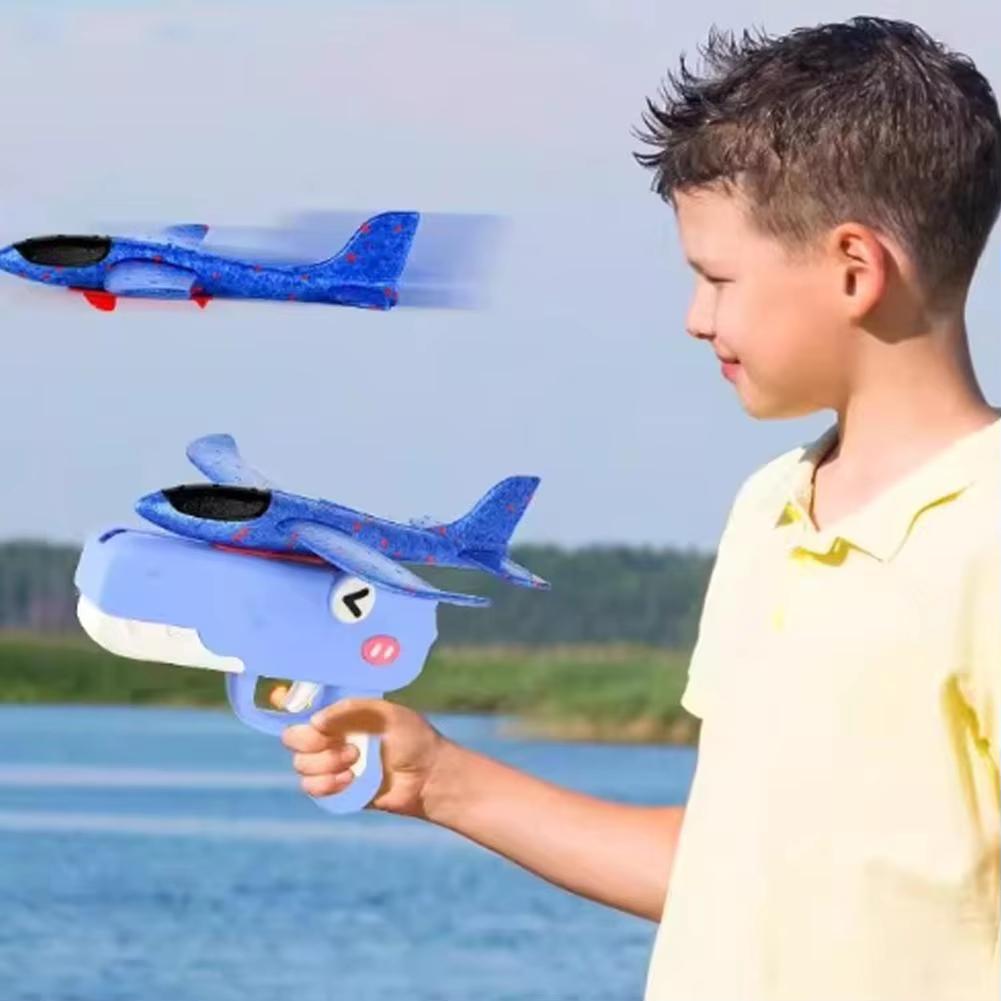 Dinosaur Foam Airplane Launche - Catapult Launcher Toy 评论和价格