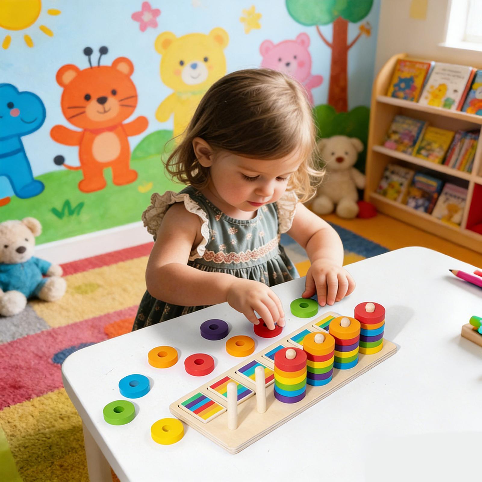 Wooden Stacking Toys Education - Wooden Blocks Stacking 评论和价格