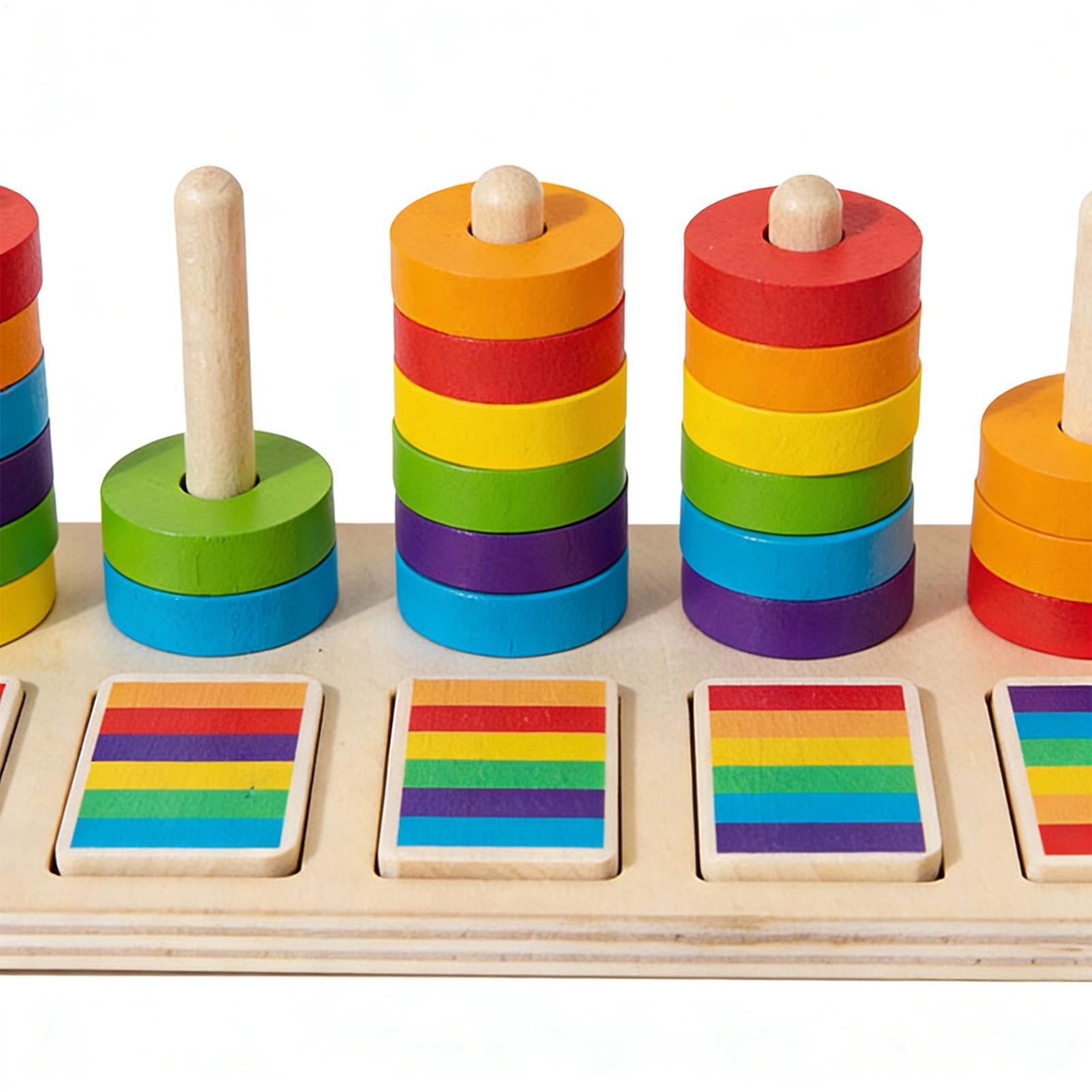 Wooden Stacking Toys Education - Wooden Blocks Stacking 评论和价格