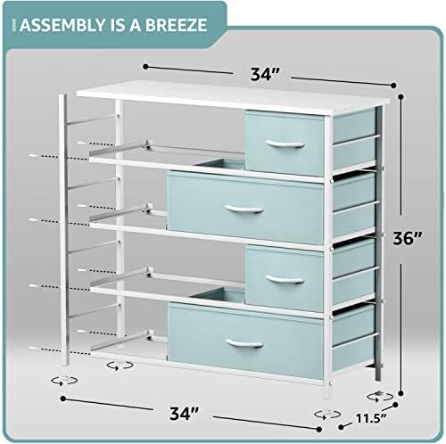 Dresser with 8 Drawers - Furni - Kids Toys Drawers 评论和价格