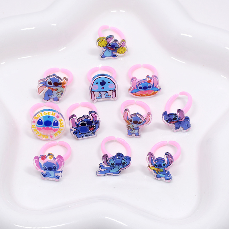 Stitch Acrylic Ring 10/20pcs K - Kids Toys Usa 评论和价格
