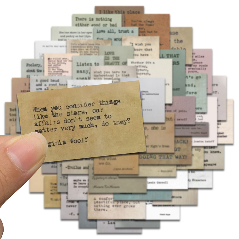 60Pcs Vintage Notes Celebrity  - Kids Toys Quotes 评论和价格
