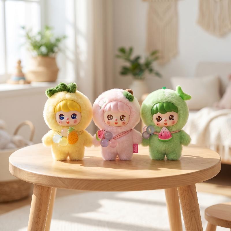 Cute Fruit Plush Doll Keychain - Kids Toys Bag 评论和价格