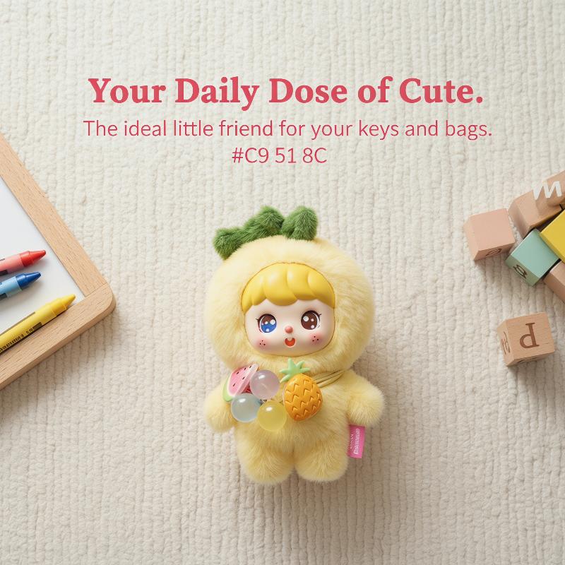 Cute Fruit Plush Doll Keychain - Kids Toys Bag 评论和价格