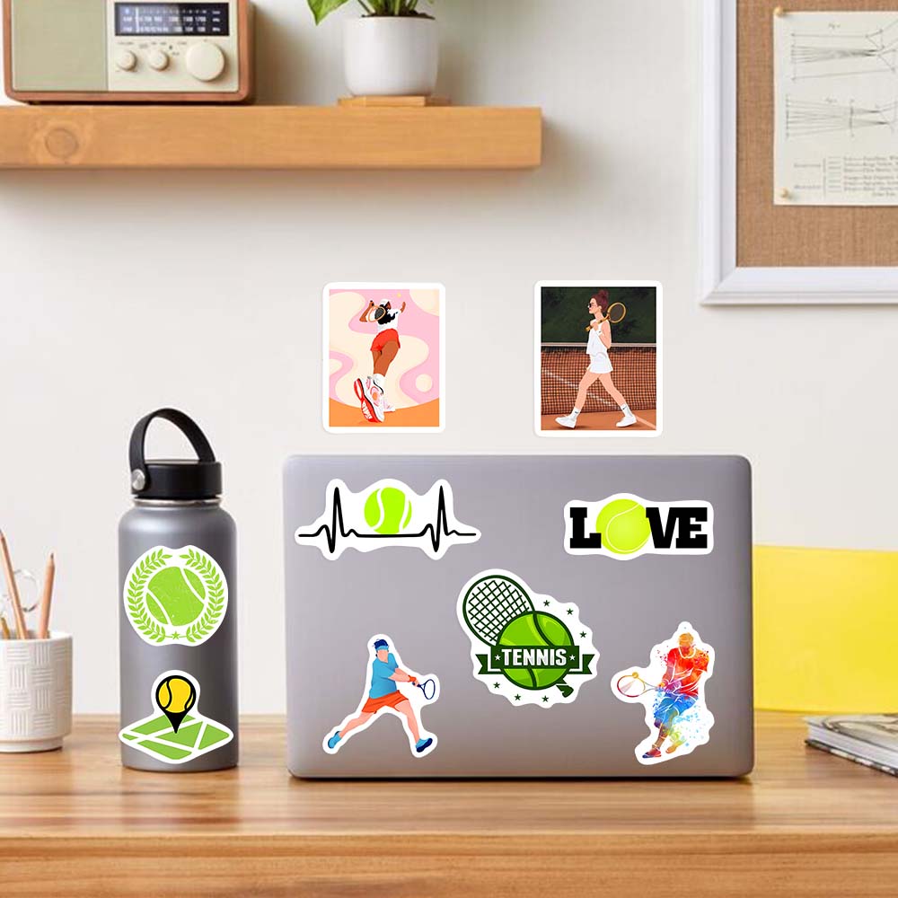 Tennis Theme Lovers Sticekrs D - Kids Toys Laptop 评论和价格
