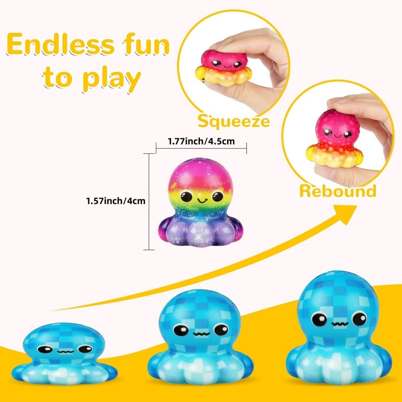 6/12PCS Octopus Slow Squishy T - Kids Toys Basket 评论和价格