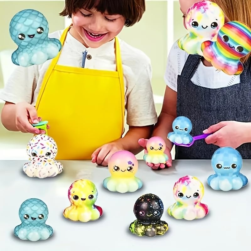6/12PCS Octopus Slow Squishy T - Kids Toys Basket 评论和价格