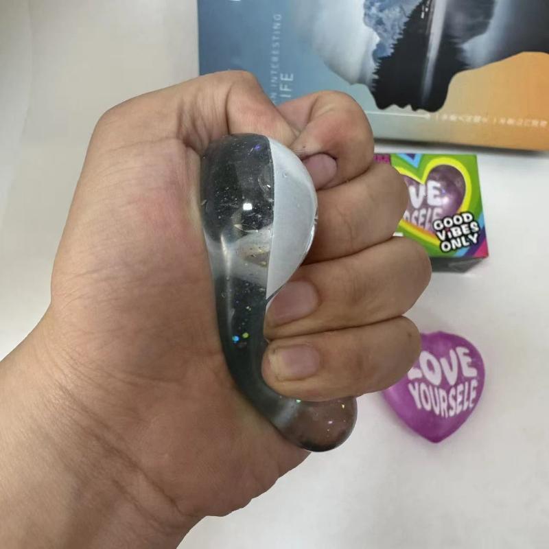 Soft Glitter Heart Squeeze Toy - Kids Toys Quotes 评论和价格