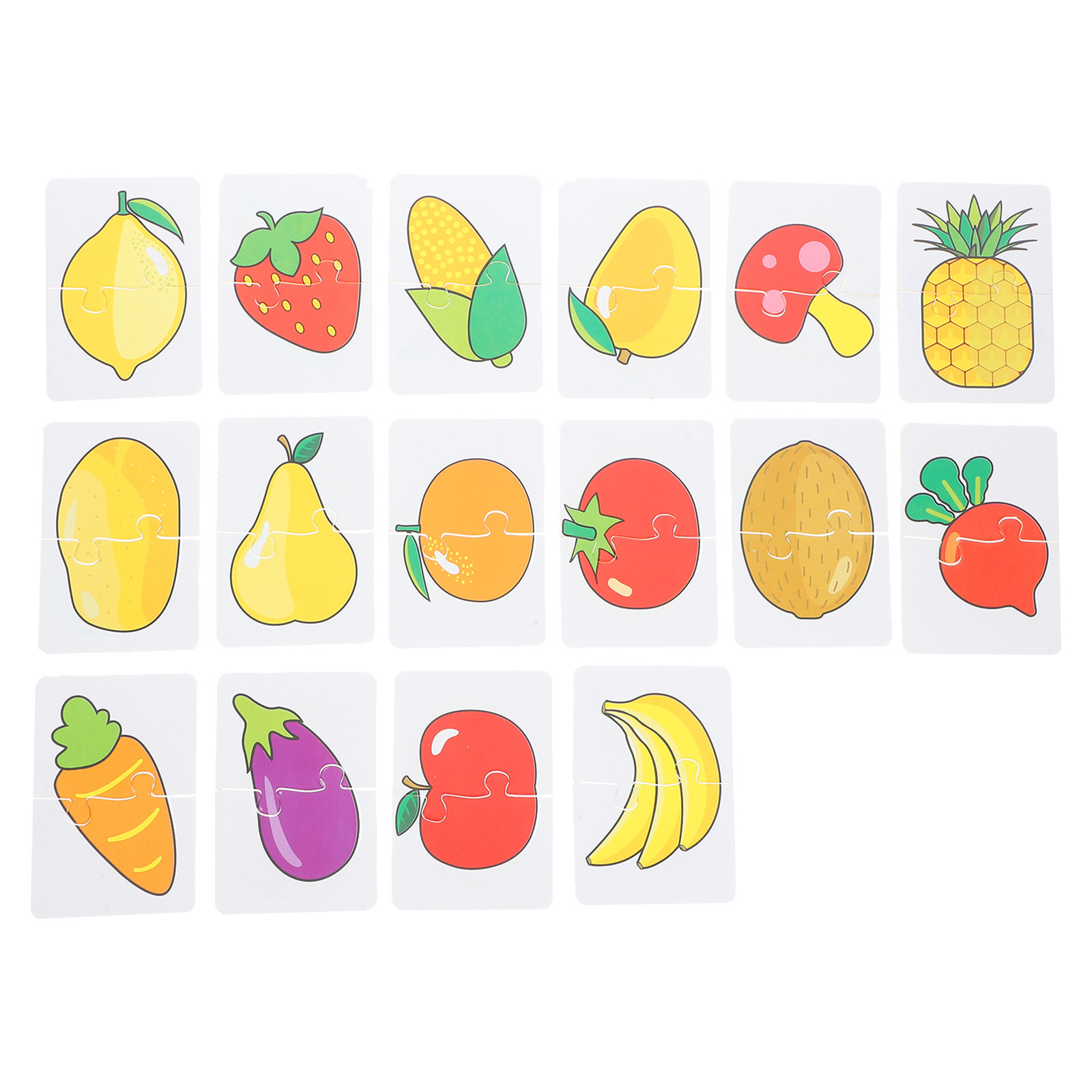 1Set Fruit Vegetable Card Set  - Educational Flash Card 评论和价格